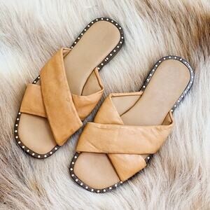 Mila Paoli Made In Italy Women’s Leather Band Tubular Sandals